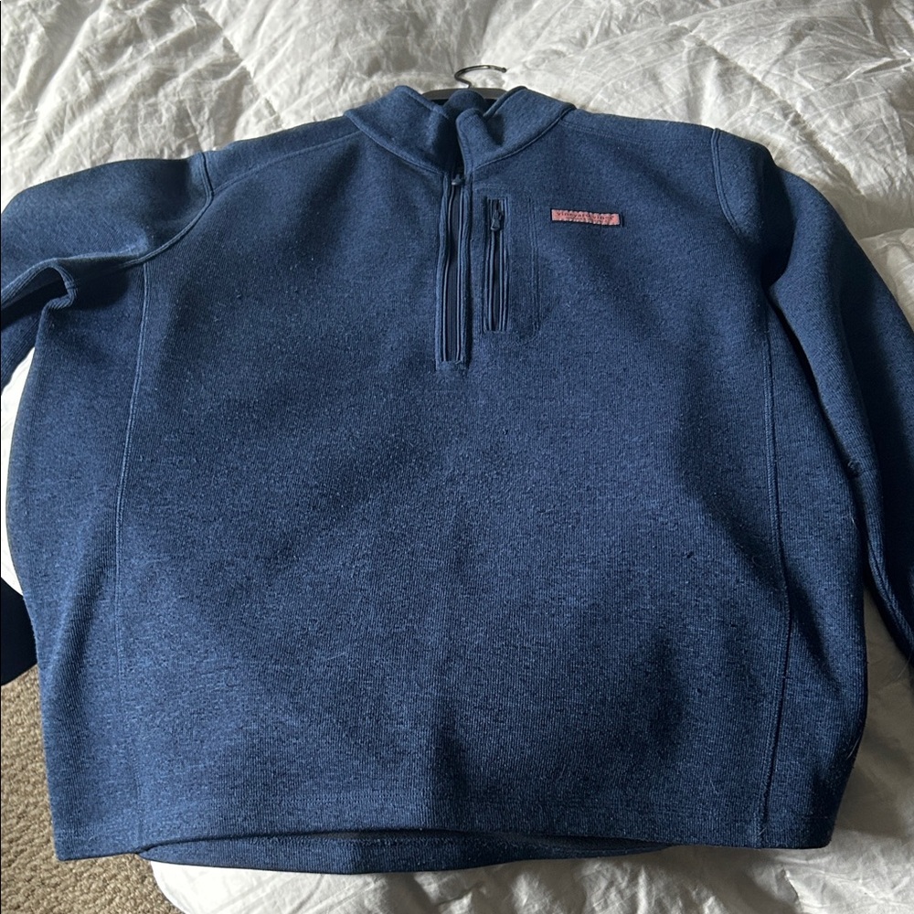 Vineyard Vines Men's Navy Zip-Up Sweater